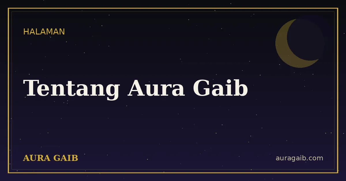 Ilustrasi tentang Aura Gaib